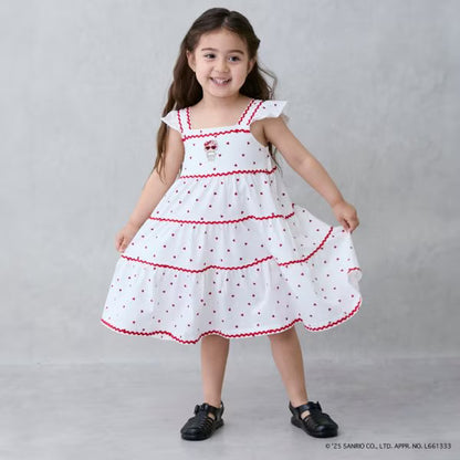 Japanese children's clothing pe#main x Sanrio Japanese-style suspender dress 80-130cm girls' summer dresses 