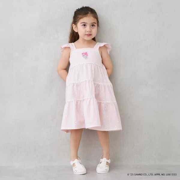 Japanese children's clothing pe#main x Sanrio Japanese-style suspender dress 80-130cm girls' summer dresses 