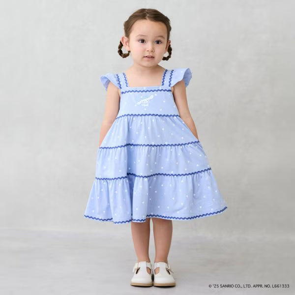 Japanese children's clothing pe#main x Sanrio Japanese-style suspender dress 80-130cm girls' summer dresses 