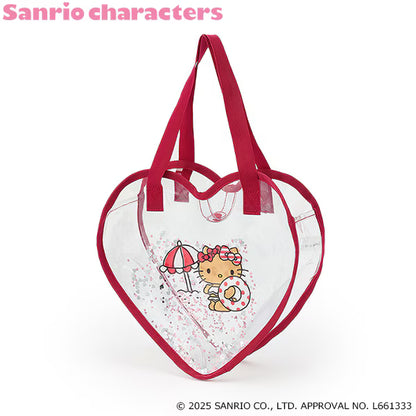 Direct from Japan pe#main x Sanrio Sunburn Series Shiny Heart Shaped Transparent Bag Series Other Brands 