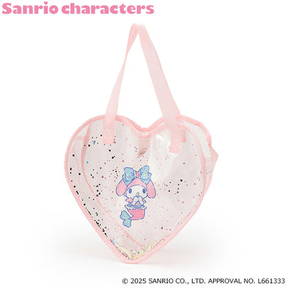 Direct from Japan pe#main x Sanrio Sunburn Series Shiny Heart Shaped Transparent Bag Series Other Brands 
