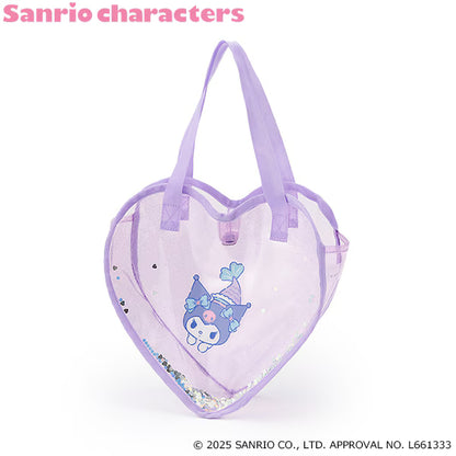 Direct from Japan pe#main x Sanrio Sunburn Series Shiny Heart Shaped Transparent Bag Series Other Brands 