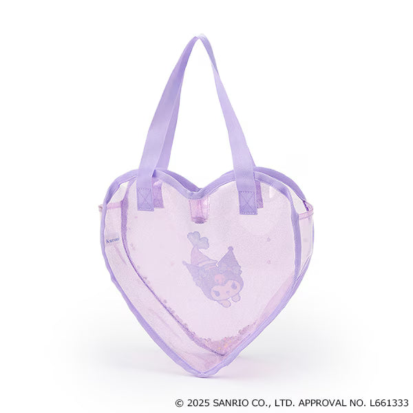 Direct from Japan pe#main x Sanrio Sunburn Series Shiny Heart Shaped Transparent Bag Series Other Brands 