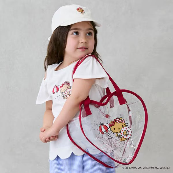 Direct from Japan pe#main x Sanrio Sunburn Series Shiny Heart Shaped Transparent Bag Series Other Brands 