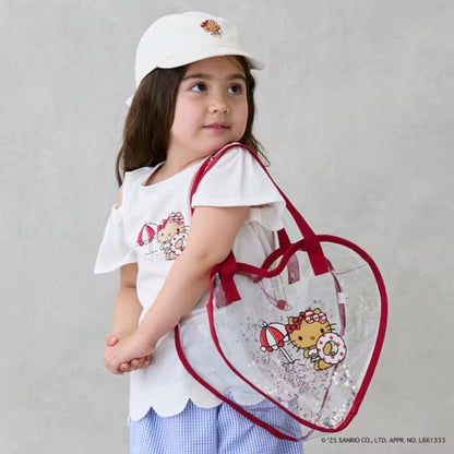 Direct from Japan pe#main x Sanrio Sunburn Series Shiny Heart Shaped Transparent Bag Series Other Brands 