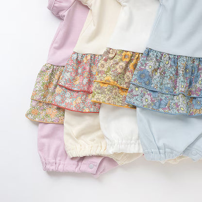 Japanese children's clothing pe#main x Sanrio Japanese-style cute series jumpsuit 70-80cm girls' newborn baby summer jumpsuit 