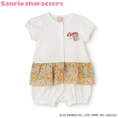 Japanese children's clothing pe#main x Sanrio Japanese-style cute series jumpsuit 70-80cm girls' newborn baby summer jumpsuit 