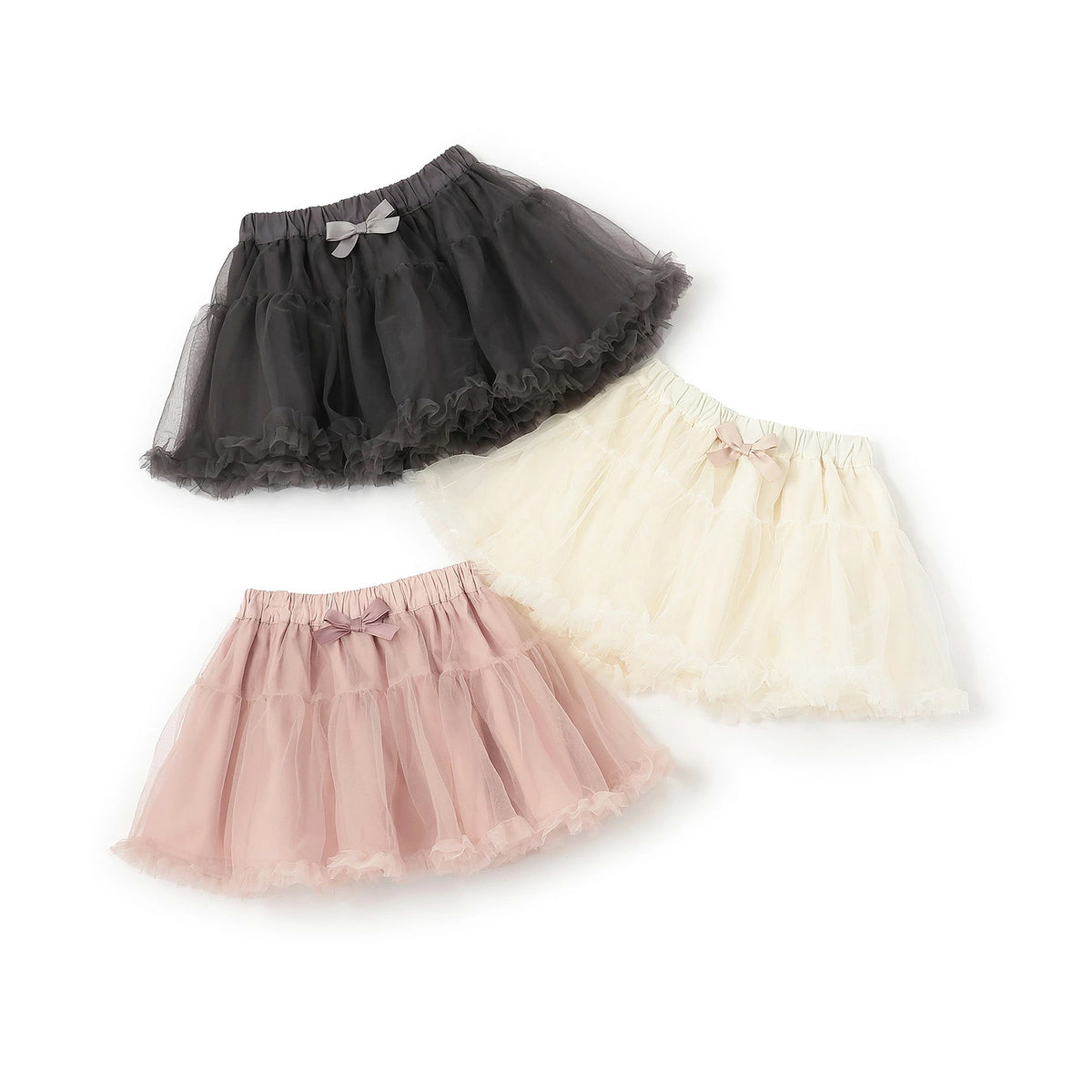 現貨區1-2日寄出--日本童裝 pe#main 網紗半裙 100cm 女童款 夏季 SKIRTS
