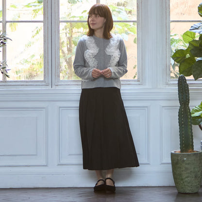 日本童裝 pe#main 百摺短裙 80-130cm 親子裝 女童款 秋季 SKIRTS 聖誕紅/新年紅 