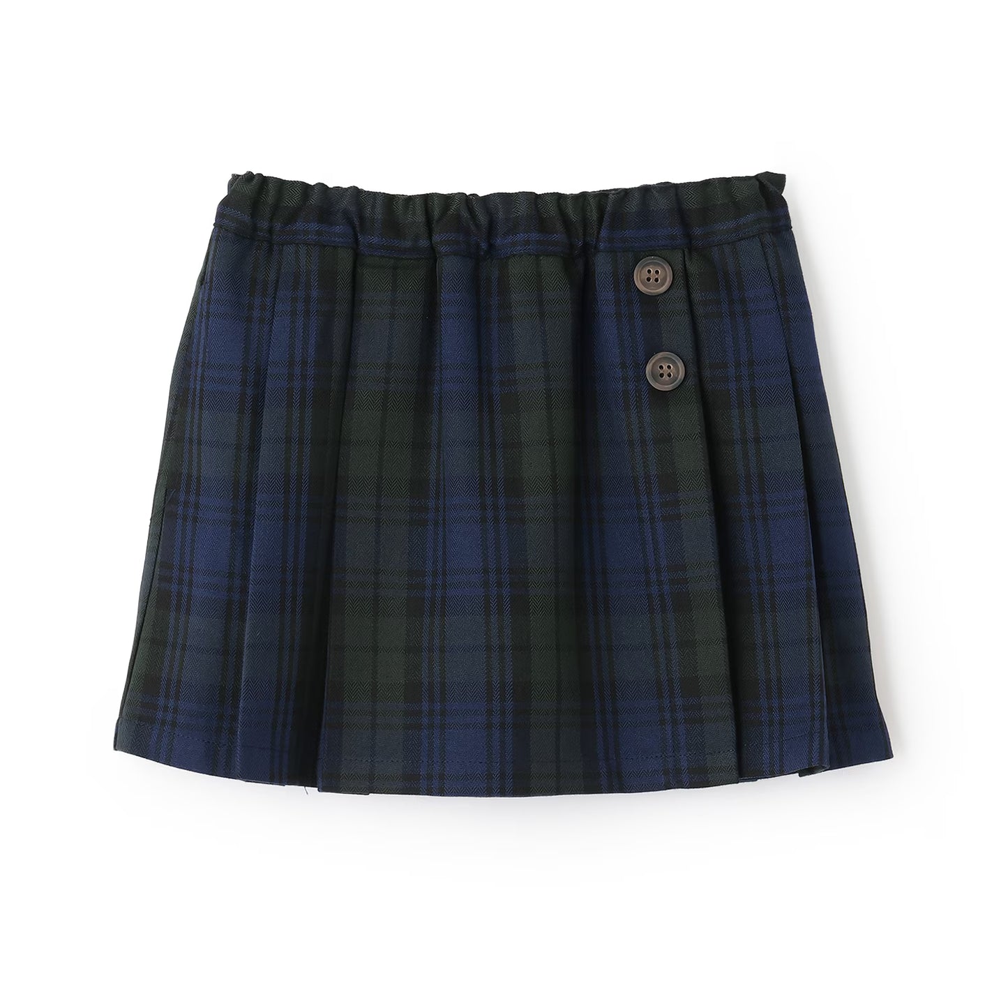 日本童裝 pe#main 百摺短裙 80-130cm 親子裝 女童款 秋季 SKIRTS 聖誕紅/新年紅 