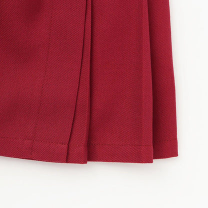 日本童裝 pe#main 百摺短裙 80-130cm 親子裝 女童款 秋季 SKIRTS 聖誕紅/新年紅 