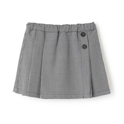 日本童裝 pe#main 百摺短裙 80-130cm 親子裝 女童款 秋季 SKIRTS 聖誕紅/新年紅 
