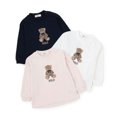 日本童裝 pe#main x POLO 熊仔上衣 80-130cm 男童款/女童款 秋季 TOPS