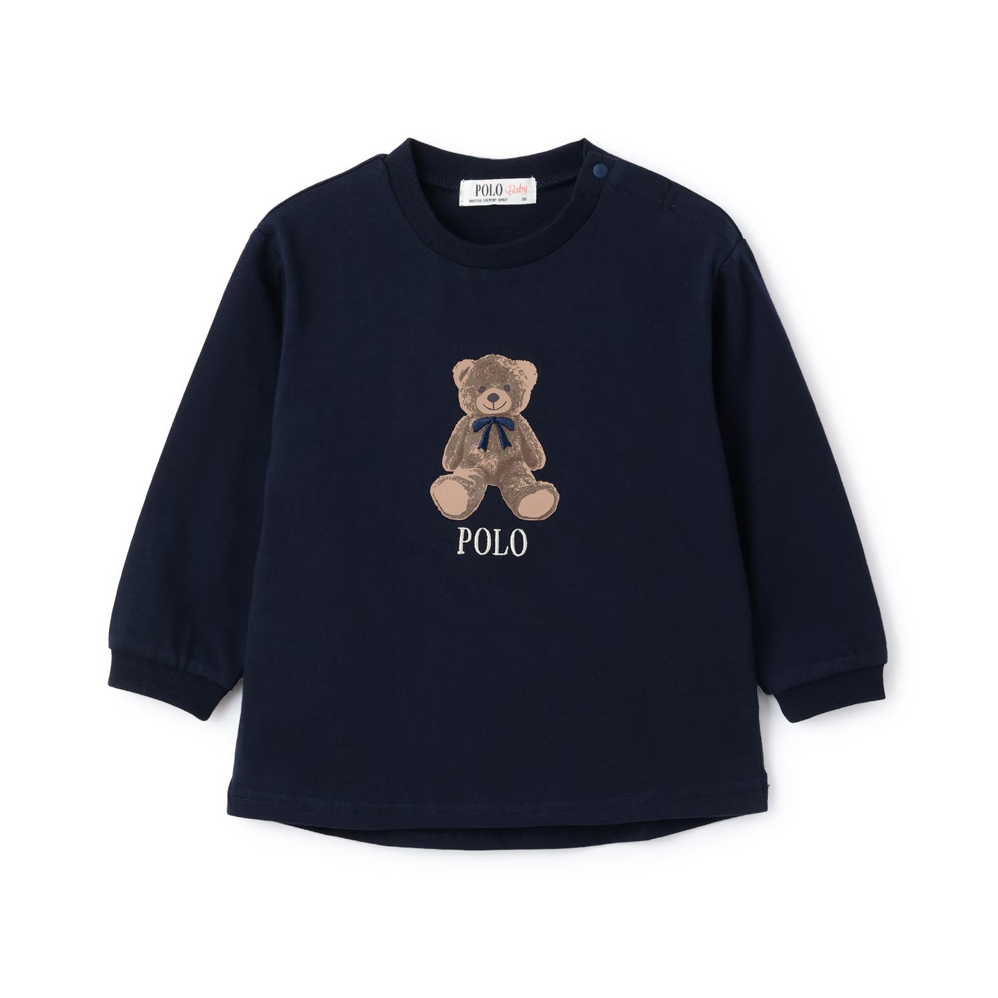 日本童裝 pe#main x POLO 熊仔上衣 80-130cm 男童款/女童款 秋季 TOPS