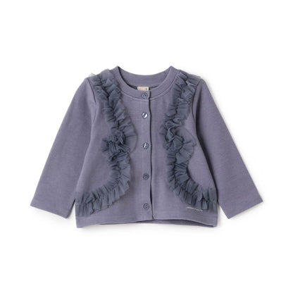 日本童裝 pe#main 薄紗荷葉邊外套 80-130cm 親子裝 女童款 秋季 OUTERWEAR