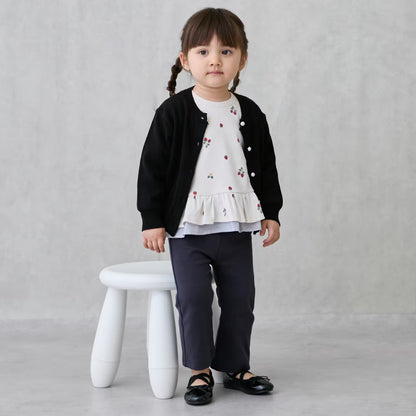 日本童裝 pe#main 針織外套 80-130cm 親子裝 女童款 秋季 OUTERWEAR 聖誕紅/新年紅