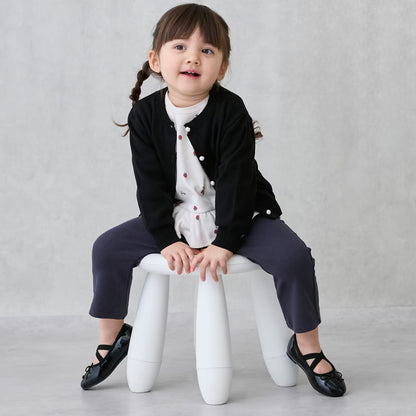 日本童裝 pe#main 針織外套 80-130cm 親子裝 女童款 秋季 OUTERWEAR 聖誕紅/新年紅