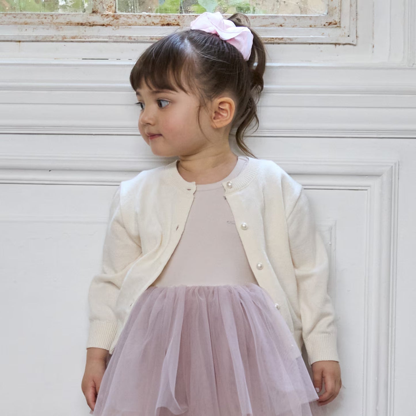 日本童裝 pe#main 針織外套 80-130cm 親子裝 女童款 秋季 OUTERWEAR 聖誕紅/新年紅