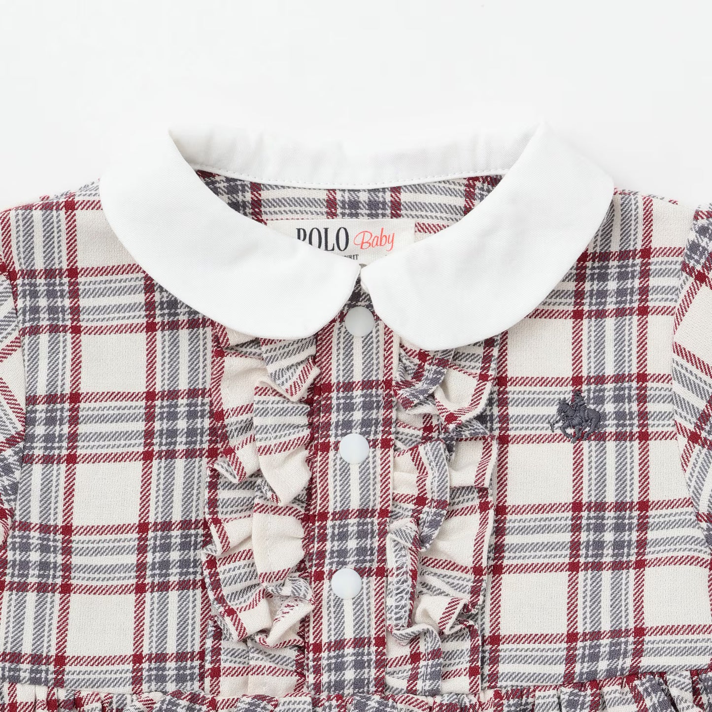日本童裝 pe#main x POLO 襯衫裙連衣 70-80cm 女童款 初生嬰兒 秋季 Jumpsuit