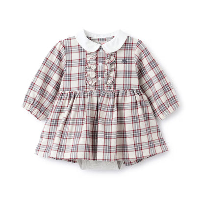 日本童裝 pe#main x POLO 襯衫裙連衣 70-80cm 女童款 初生嬰兒 秋季 Jumpsuit