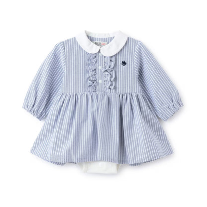 日本童裝 pe#main x POLO 襯衫裙連衣 70-80cm 女童款 初生嬰兒 秋季 Jumpsuit