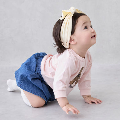 日本童裝 pe#main x POLO 可愛兩件套裝 70-80cm 女童款 初生嬰兒 秋季 TOPS SKIRTS PANTS