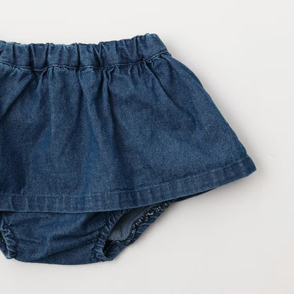 日本童裝 pe#main x POLO 可愛兩件套裝 70-80cm 女童款 初生嬰兒 秋季 TOPS SKIRTS PANTS