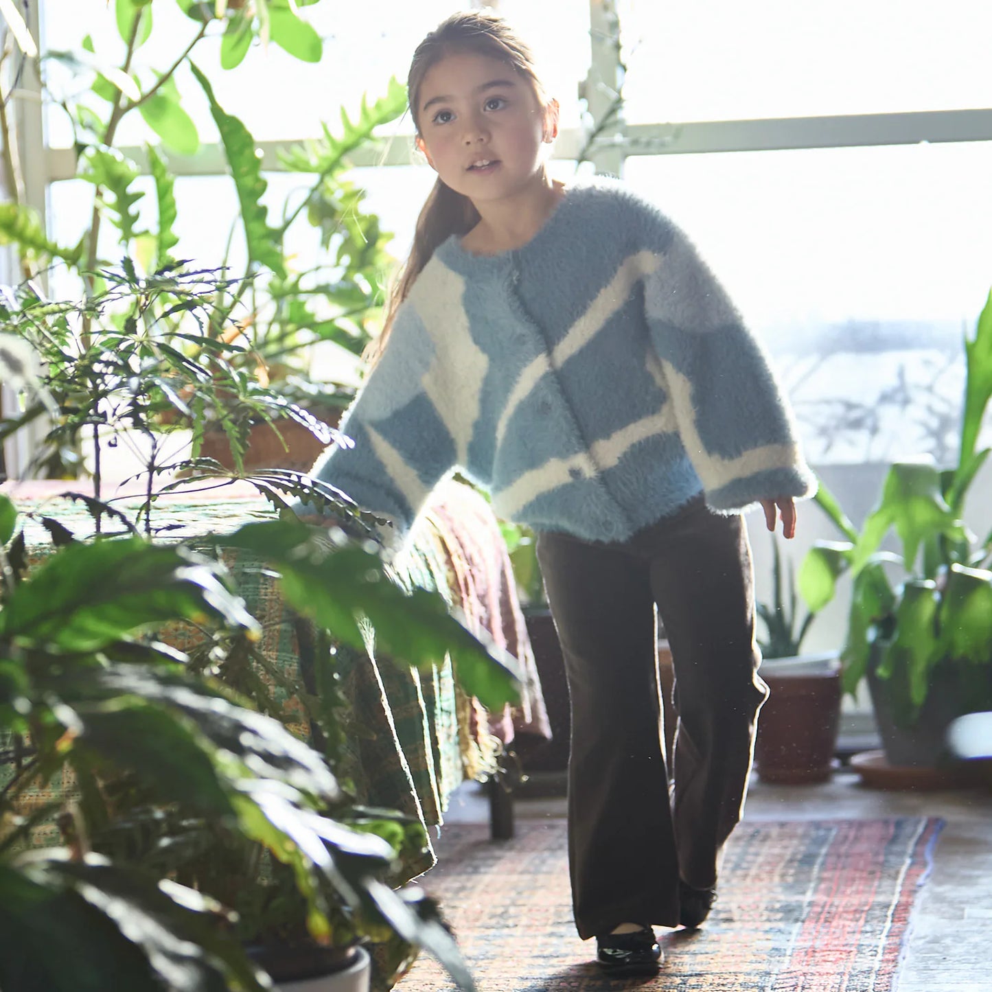 日本童裝 pe#main 毛絨針織外套 80-130cm 女童款 冬季 OUTERWEAR