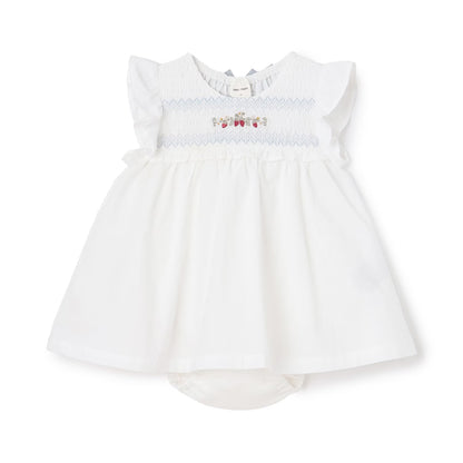 日本童裝 pe#main 士多啤梨刺繡連衣 70-80cm 女童款 初生嬰兒 夏季 Jumpsuit