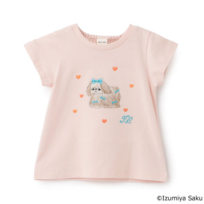 日本童裝 pe#main x【泉屋作】動物印花上衣 80-130cm 女童款 夏季 TOPS