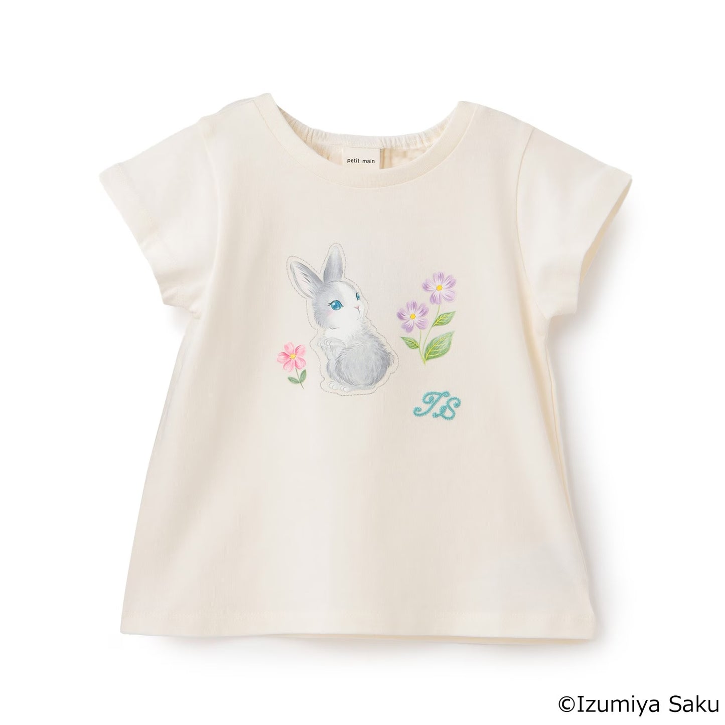 日本童裝 pe#main x【泉屋作】動物印花上衣 80-130cm 女童款 夏季 TOPS