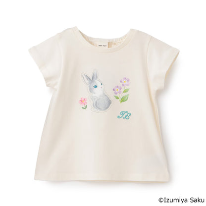 日本童裝 pe#main x【泉屋作】動物印花上衣 80-130cm 女童款 夏季 TOPS