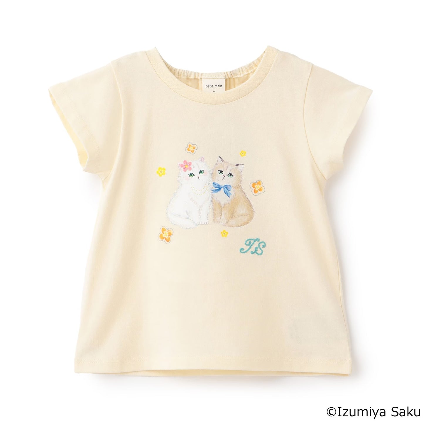 日本童裝 pe#main x【泉屋作】動物印花上衣 80-130cm 女童款 夏季 TOPS