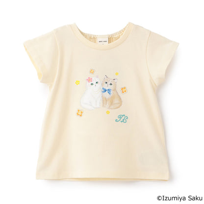日本童裝 pe#main x【泉屋作】動物印花上衣 80-130cm 女童款 夏季 TOPS