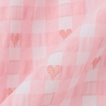 日本童裝 pe#main 心形格子上衣 80-130cm 女童款 夏季 TOPS