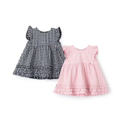 日本童裝 pe#main 心形格子上衣 80-130cm 女童款 夏季 TOPS