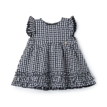 日本童裝 pe#main 心形格子上衣 80-130cm 女童款 夏季 TOPS