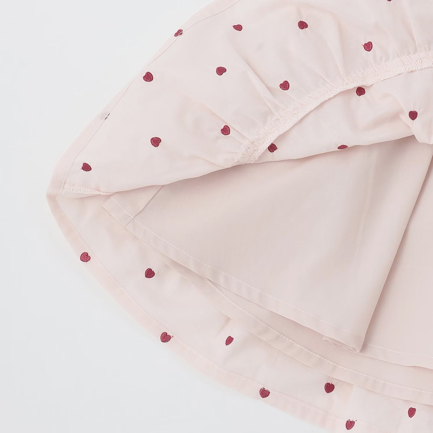 日本童裝 pe#main 心形刺繡拼接連身裙 80-130cm 女童款 夏季 DRESSES