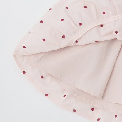 日本童裝 pe#main 心形刺繡拼接連身裙 80-130cm 女童款 夏季 DRESSES