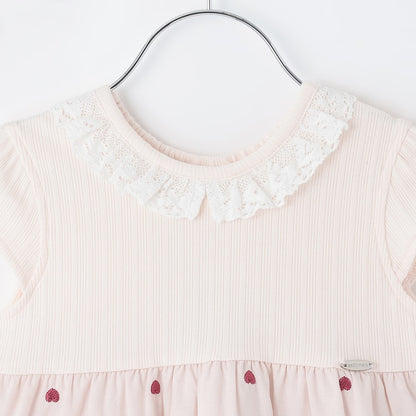 日本童裝 pe#main 心形刺繡拼接連身裙 80-130cm 女童款 夏季 DRESSES