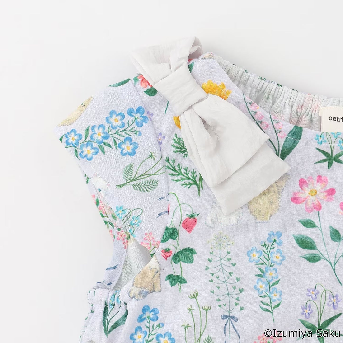 日本童裝 pe#main x【泉屋作】肩帶印花連身裙 80-130cm 女童款 夏季 DRESSES