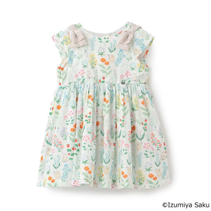 日本童裝 pe#main x【泉屋作】肩帶印花連身裙 80-130cm 女童款 夏季 DRESSES