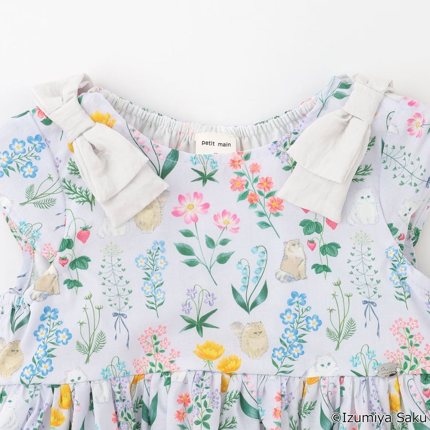 日本童裝 pe#main x【泉屋作】肩帶印花連身裙 80-130cm 女童款 夏季 DRESSES