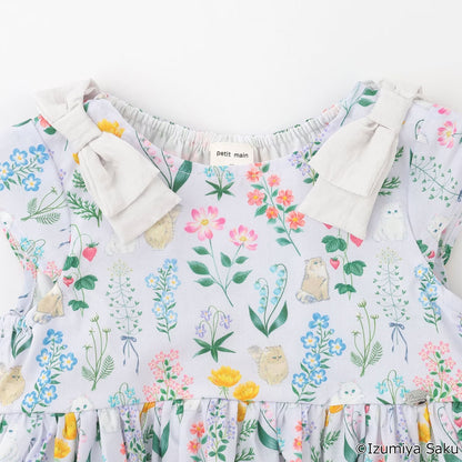 日本童裝 pe#main x【泉屋作】肩帶印花連身裙 80-130cm 女童款 夏季 DRESSES