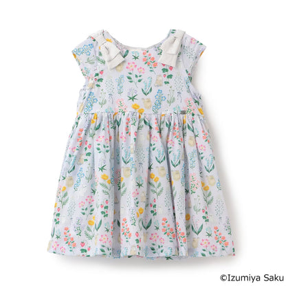 日本童裝 pe#main x【泉屋作】肩帶印花連身裙 80-130cm 女童款 夏季 DRESSES