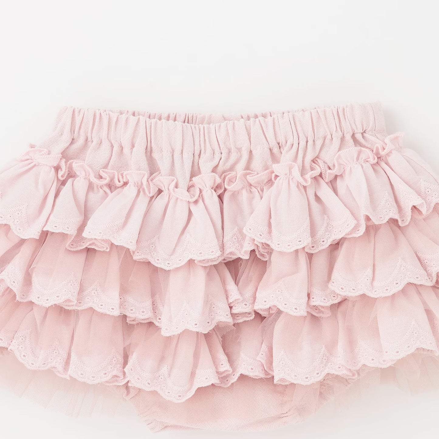日本童裝 pe#main 蕾絲荷葉邊裙褲 70-80cm 女童款 初生嬰兒 夏季 PANTS
