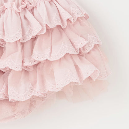 日本童裝 pe#main 蕾絲荷葉邊裙褲 70-80cm 女童款 初生嬰兒 夏季 PANTS