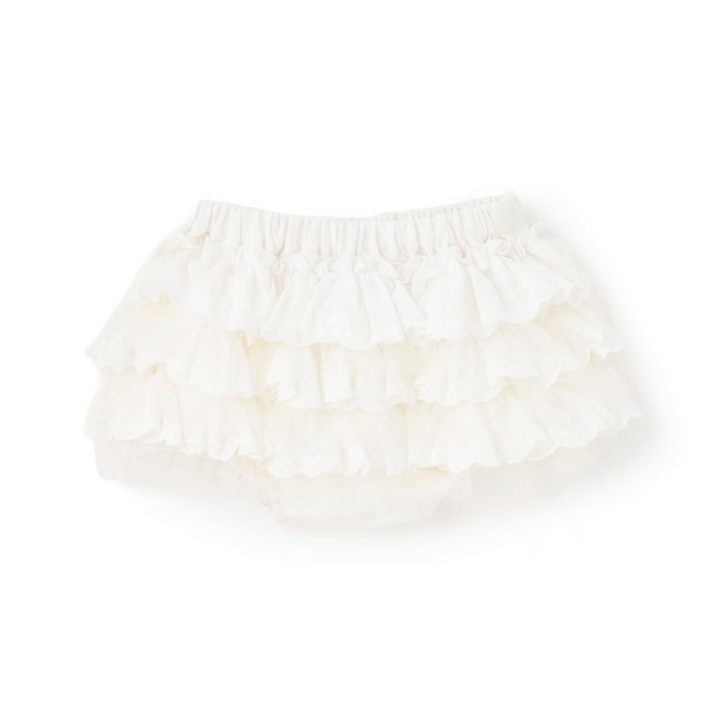 日本童裝 pe#main 蕾絲荷葉邊裙褲 70-80cm 女童款 初生嬰兒 夏季 PANTS