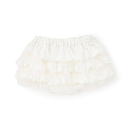 日本童裝 pe#main 蕾絲荷葉邊裙褲 70-80cm 女童款 初生嬰兒 夏季 PANTS