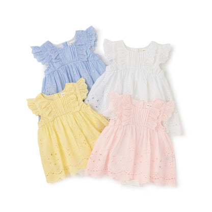 日本童裝 pe#main 蕾絲連衣 70-80cm 女童款 初生嬰兒 夏季 Jumpsuit